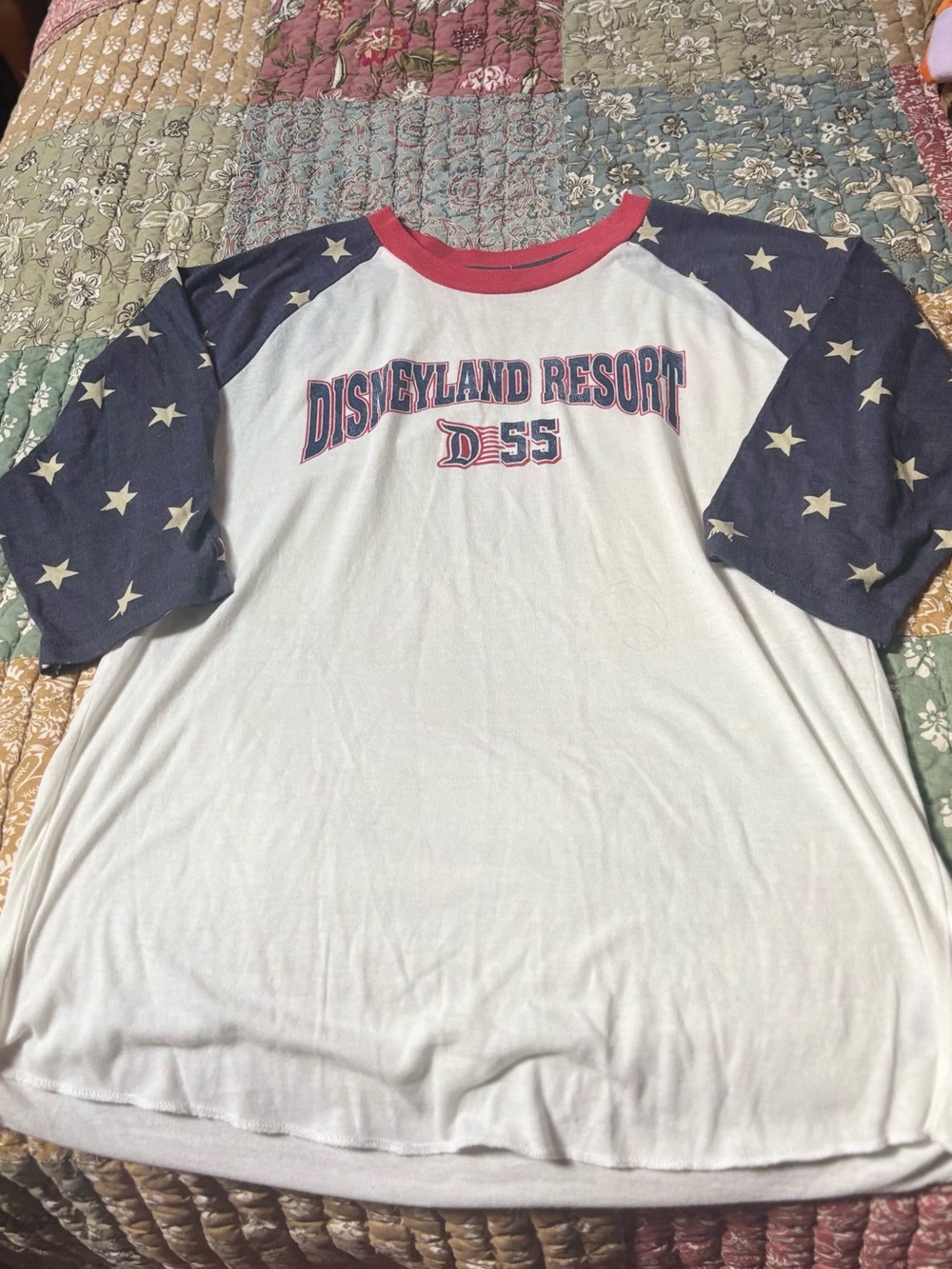 Disneyland Resort "D55" Americana Raglan Shirt NWT